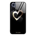 For Huawei nova 9 Colorful Painted Glass Phone Case(Black Love)