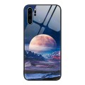 For Huawei P30 Pro Colorful Painted Glass Phone Case(Moon Hill)