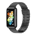 For Huawei Band 7 / 7 NFC Mijobs Bamboo Stainless Steel Metal Buckle Watch Band(Black)