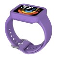 For Xiaomi Redmi Watch 2 / Watch 2 Lite Solid Color Silicone Integrated Watch Band(Light Purple)