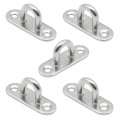 5 PCS 6mm 304 Stainless Steel Ship Oval Door Hinges Buckle