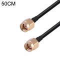 SMA Male to SMA Male RG174 RF Coaxial Adapter Cable, Length: 50cm