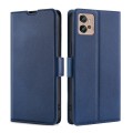 For Motorola Moto G32 4G Ultra-thin Voltage Side Buckle Leather Phone Case(Blue)
