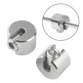 2 PCS M10x6 316 Stainless Steel Garden Wire Rope Fixed Clip