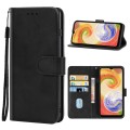 For Samsung Galaxy A04 Leather Phone Case(Black)
