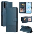 For Huawei P30 Pro GQUTROBE Skin Feel Magnetic Leather Phone Case(Blue)