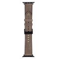 Litchi Texture Leather Watch Band For Apple Watch Series 9&8&7 41mm / SE 3&SE 2&6&SE&5&4 40mm / 3&2&