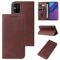 For Honor 9A Magnetic Closure Leather Phone Case(Brown)