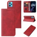 For Realme 9 5G / 9 Pro Magnetic Closure Leather Phone Case(Red)