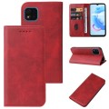 For Realme C11 2021 Magnetic Closure Leather Phone Case(Red)