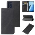For OPPO Reno7 5G Global / Find X5 Lite Magnetic Closure Leather Phone Case(Black)