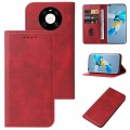 For Huawei Mate 40E 4G Magnetic Closure Leather Phone Case(Red)