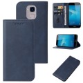 For Honor 5C Pro Magnetic Closure Leather Phone Case(Blue)