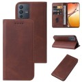 For vivo V23 5G Magnetic Closure Leather Phone Case(Brown)