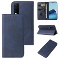 For vivo Y20s G / Y20s Magnetic Closure Leather Phone Case(Blue)