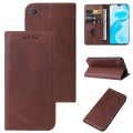 For vivo Y1s / Y91C / Y90 Magnetic Closure Leather Phone Case(Brown)