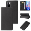 For Xiaomi Redmi Note 11T 5G Magnetic Closure Leather Phone Case(Black)