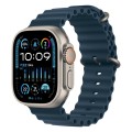 Ocean Silicone Watch Band For Apple Watch Ultra & Watch Ultra 2 49mm / Series 9&8&7 45mm / SE 3&SE 2