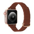 Reverse Buckle Magnetic Watch Band For Apple Watch Series 8&7 45mm / SE 2&6&SE&5&4 44mm(2# Saddle Br