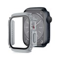 Screen Tempered Glass Film Armor Waterproof Watch Case For Apple Watch Series 8&7 45mm(Grey)