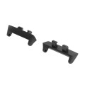 For OPPO Watch3 42mm 1 Pair 20mm Metal Watch Band Connector(Black)