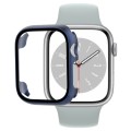 Tempered Glass Film PC Watch Case For Apple Watch Series 9 / 8 / 7 45mm(Midnight Blue)