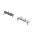 For OPPO Watch3 Pro 46mm 1 Pair 22mm Metal Watch Band Connector(Silver)