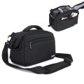 2 in 1 Camera Crossbody Shoulder Waist Bag(Black)