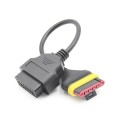 Motorcycle OBD 6 Pin to 16 Pin Adapter Cable for Benelli