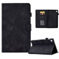 For Samsung Galaxy Tab A7 Lite T220 Embossed Smile Flip Tablet Leather Case(Black)