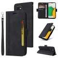 For Samsung Galaxy A03 164mm BETOPNICE Dual-side Buckle Leather Phone Case(Black)