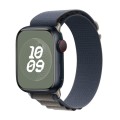 Nylon Loop Watch Band for Apple Watch Series 9&8&7 41mm / SE 3&SE 2&6&SE&5&4 40mm / 3&2&1 38mm(Blue)