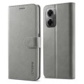 For Xiaomi Redmi 10 5G LC.IMEEKE Calf Texture Leather Phone Case(Grey)