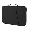 For 12.9-13 inch Laptop Portable Nylon Twill Texture Bag(Black)