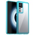 For Xiaomi 12T Pro Colorful Series Acrylic + TPU Phone Case(Transparent Blue)