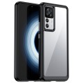 For Xiaomi 12T Pro Colorful Series Acrylic + TPU Phone Case(Black)