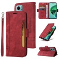 For Xiaomi Redmi Note 11E 5G BETOPNICE Dual-side Buckle Leather Phone Case(Red)