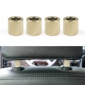 4 in 1 Car Seat Headrest Collars Rings Decor(Gold)