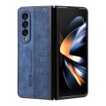 For Samsung Galaxy Z Fold3 5G AZNS 3D Embossed Skin Feel Phone Case(Sapphire Blue)