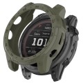 For Garmin Enduro2 / Tactix7 Armor Hollow TPU Watch Case(Jungle Green)