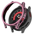 For Samsung Galaxy Watch5 Pro 45mm Hanging Sculpture Two-color Protective Watch Case with Tempered G