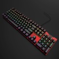 FOREV FVQ302 Wired Mechanical Gaming Illuminated Keyboard(Red)