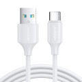 JOYROOM S-UC027A9 3A USB to USB-C/Type-C Fast Charging Data Cable, Length:0.25m(White)