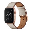 Classic Cowhide Genuine Leather Watch Band For Apple Watch Series 8&7 41mm / SE 2&6&SE&5&4 40mm / 3&