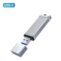 ORICO 128GB USB-A USB3.2 Gen1 USB Flash Drive, Read 260MB/s, Write 50MB/s (Silver)