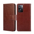 For OPPO A57s 4G / A57e 4G Crystal Texture Flip Leather Phone Case(Brown)