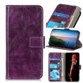 For Samsung Galaxy S23+ 5G Retro Crazy Horse Texture Horizontal Flip Leather Phone Case(Purple)