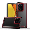For vivo Y35 4G / Y22s Armour Two-color TPU + PC Phone Case(Black+Red)