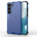 For Samsung Galaxy S23 5G Shockproof Honeycomb PC + TPU Protective Phone Case(Blue)