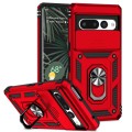 For Google Pixel 7 Pro 5G Sliding Camshield Holder Phone Case(Red)